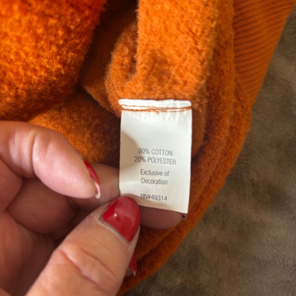 Texas Longhorns Orange Full Zip Hoodie Sweatshirt Mens XL University of Texas - Picture 10 of 14